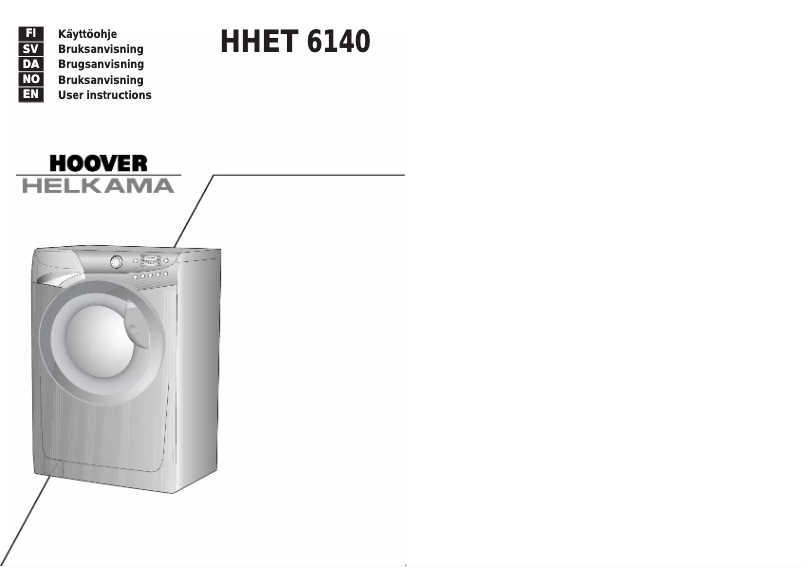 First page image of the manual for HHET 6140