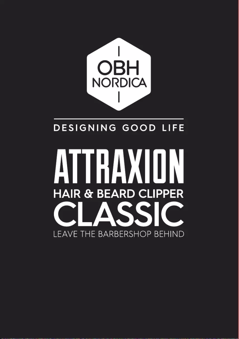 Page 1 of the manual User Manual OBH Nordica Attraxion Classic