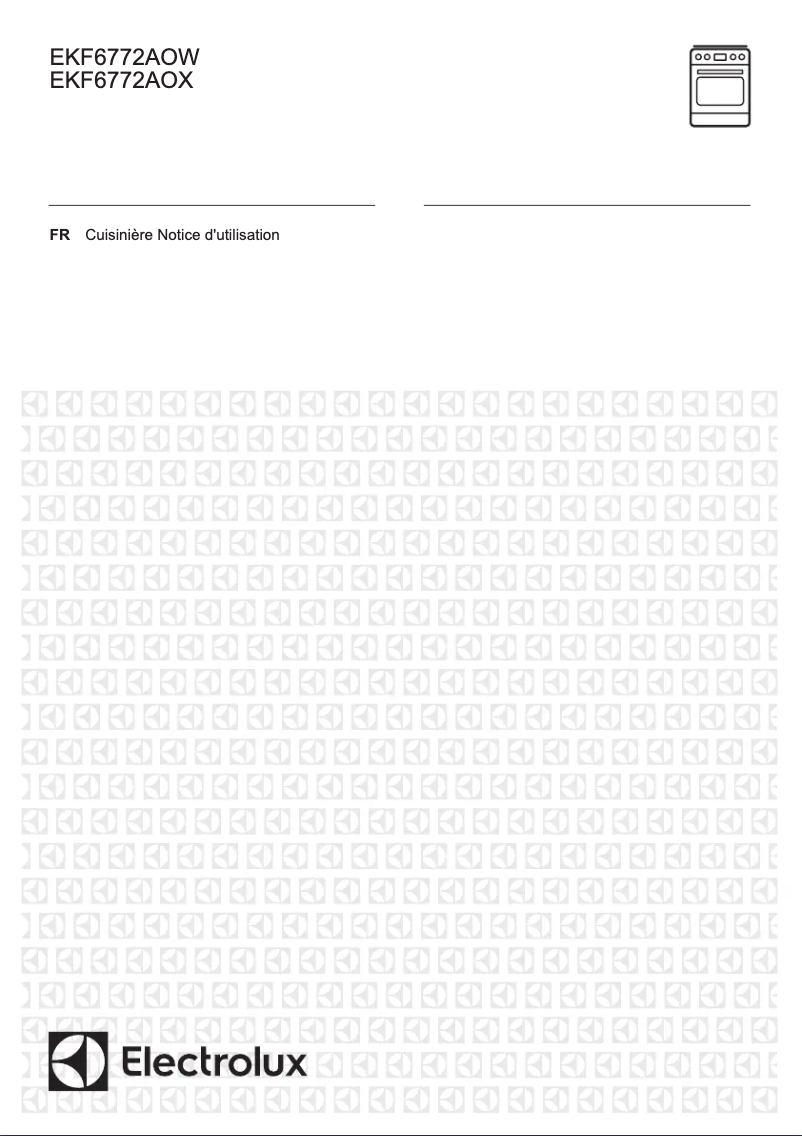 First page image of the manual for EKF6772AOX