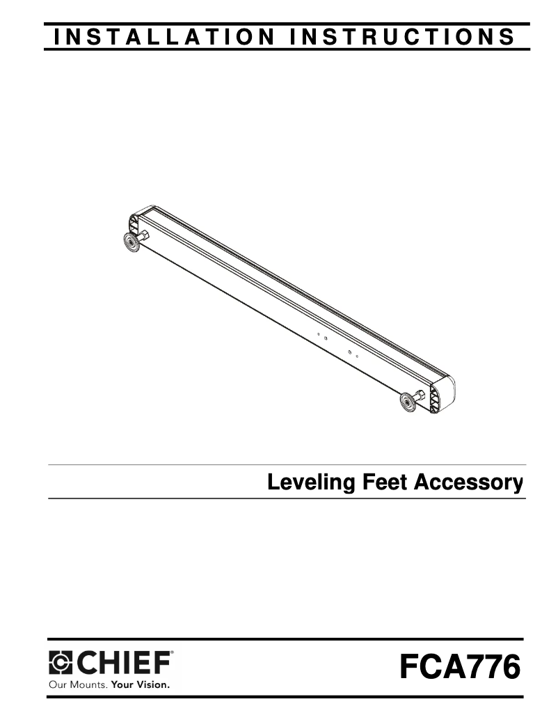 First page image of the manual for FCA776