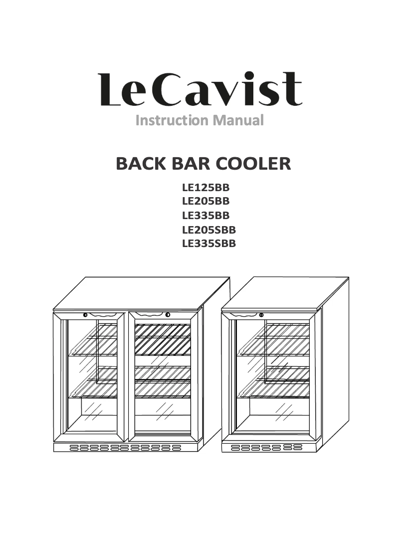 Page 1 of the manual User Manual LeCavist LE205BB