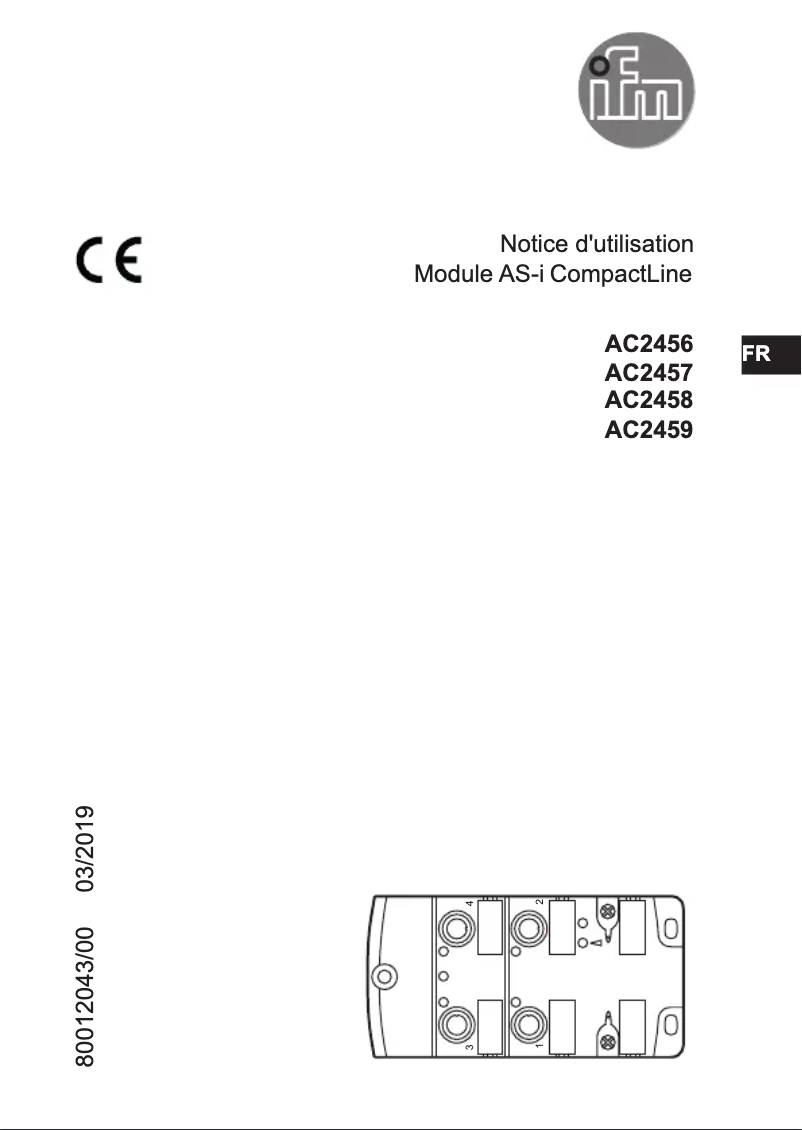First page image of the manual for AC2457