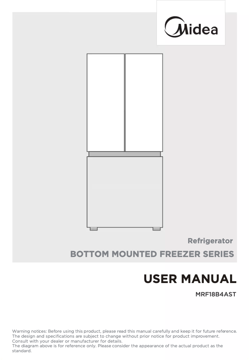 First page image of the manual for MRF18B4AST
