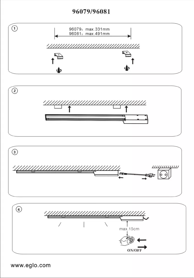 Page 1 of the manual User Manual Eglo Teya