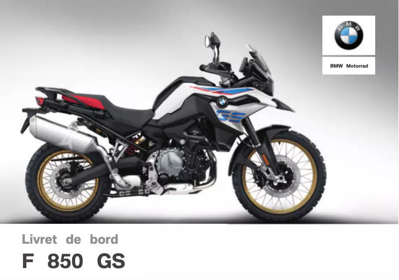 Page 1 of the manual User Manual BMW F 850 GS (2018)