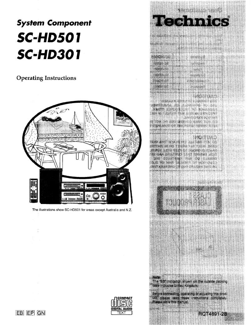 First page image of the manual for SB-HD501