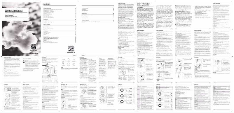 First page image of the manual for WW65R20GLSW