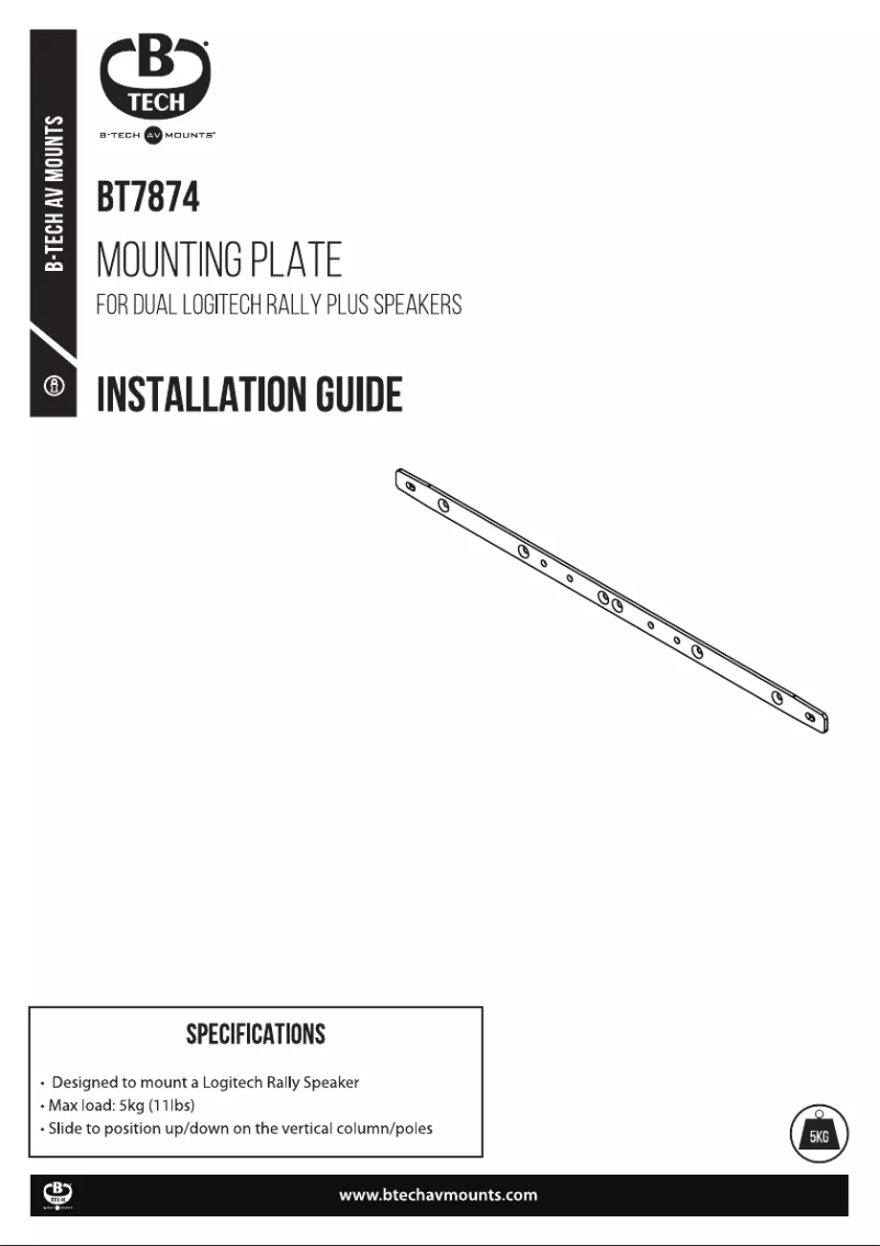 First page image of the manual for BT7874
