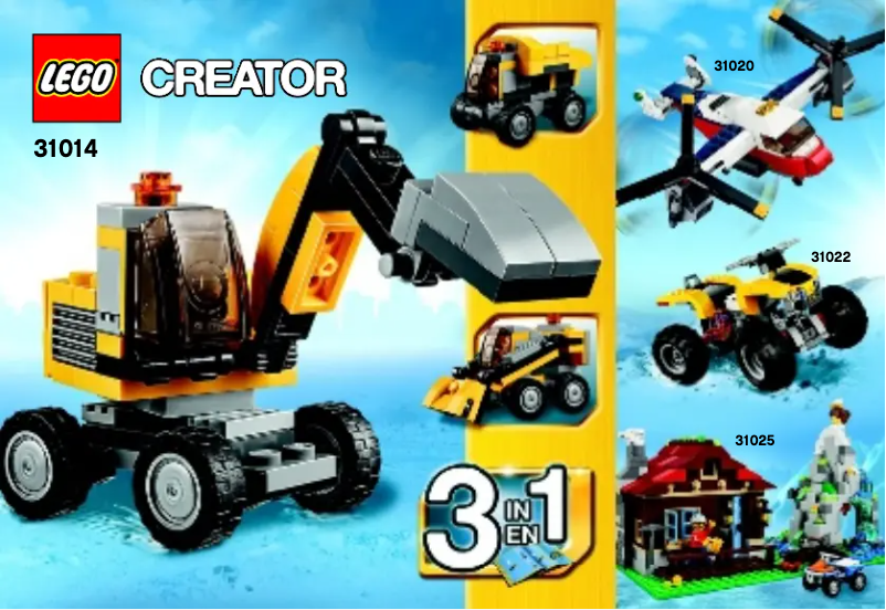Page 1 of the manual User Manual Lego Creator 3In1 31014