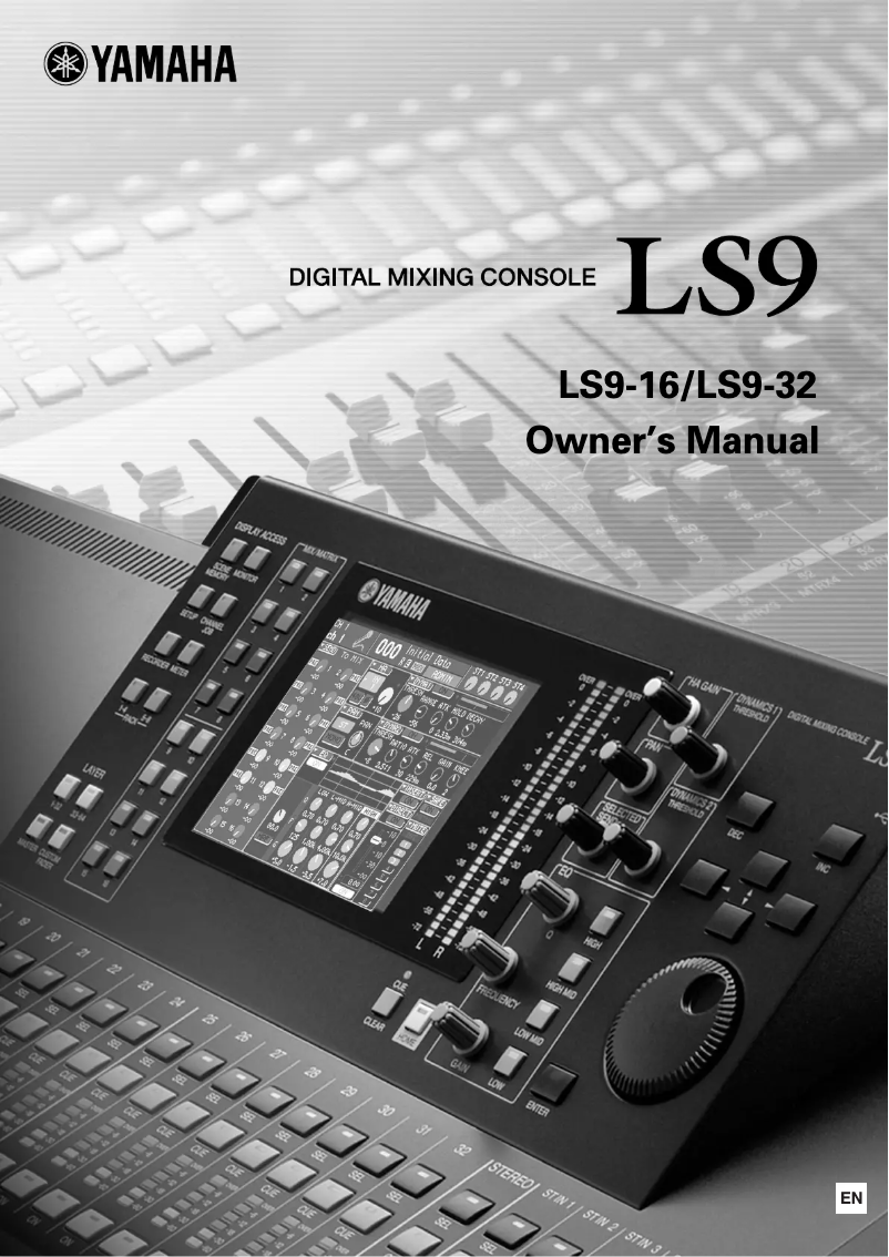 First page image of the manual for LS9-16