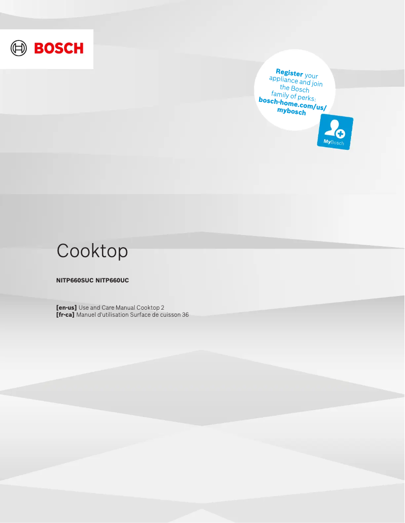 Page 1 of the manual User Manual Bosch NITP660UC