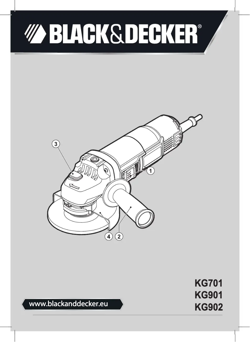 Page 1 of the manual User Manual Black & Decker KG701