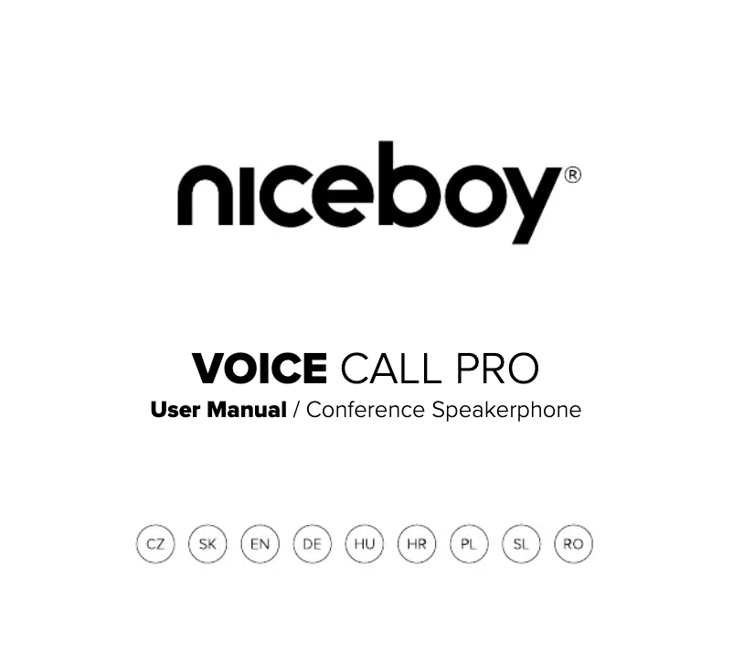 Page 1 of the manual User Manual Niceboy VOICE Call PRO