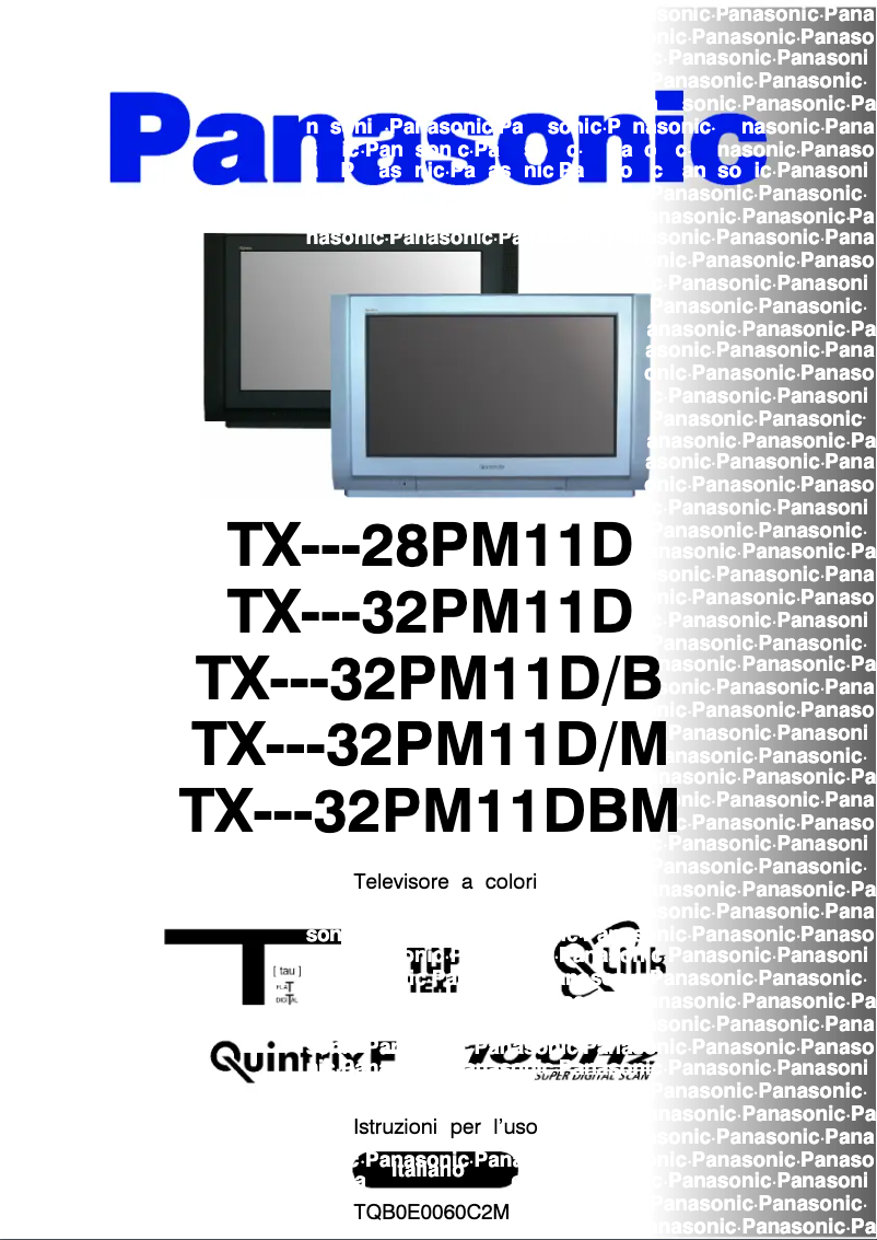 Page 1 of the manual User Manual Panasonic TX-32PM11DM