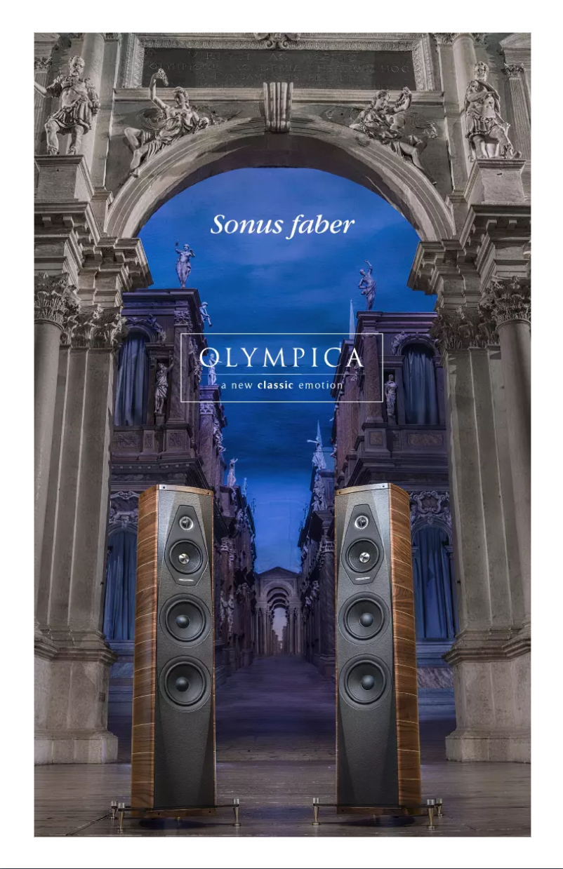 Page 1 of the manual Brochure Sonus Faber Olympica I