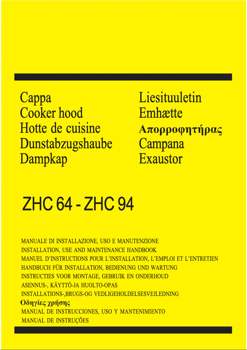 Page 1 of the manual User Manual Zanussi ZHC64ALU