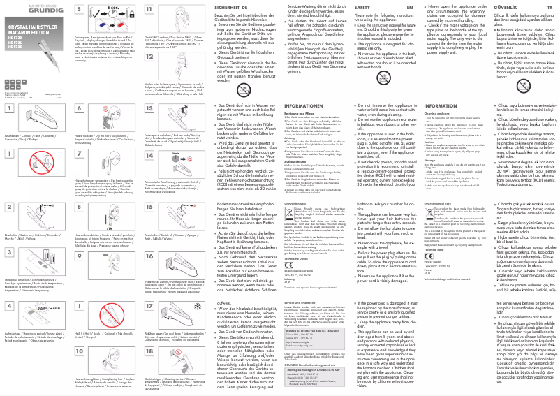 Image de la première page du manuel de l'appareil HS 5733