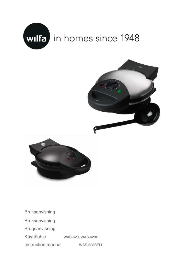 Image de la première page du manuel de l'appareil HOME WAS-623B