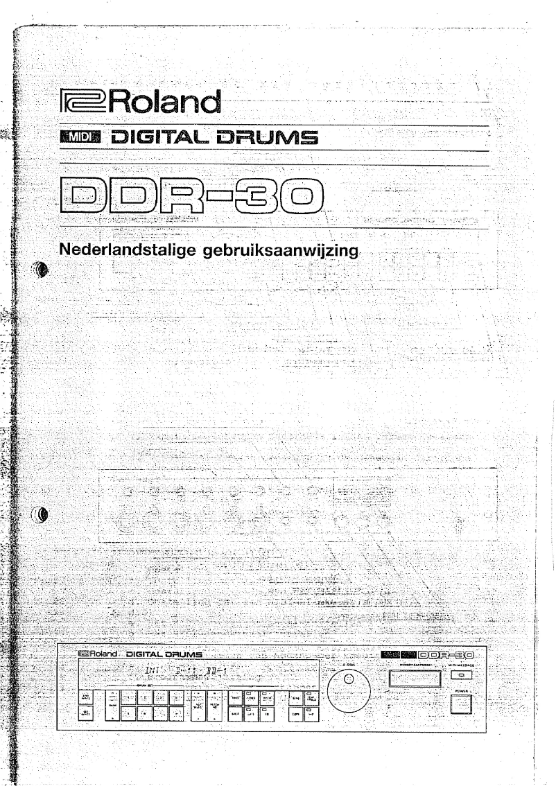 First page image of the manual for DDR-30