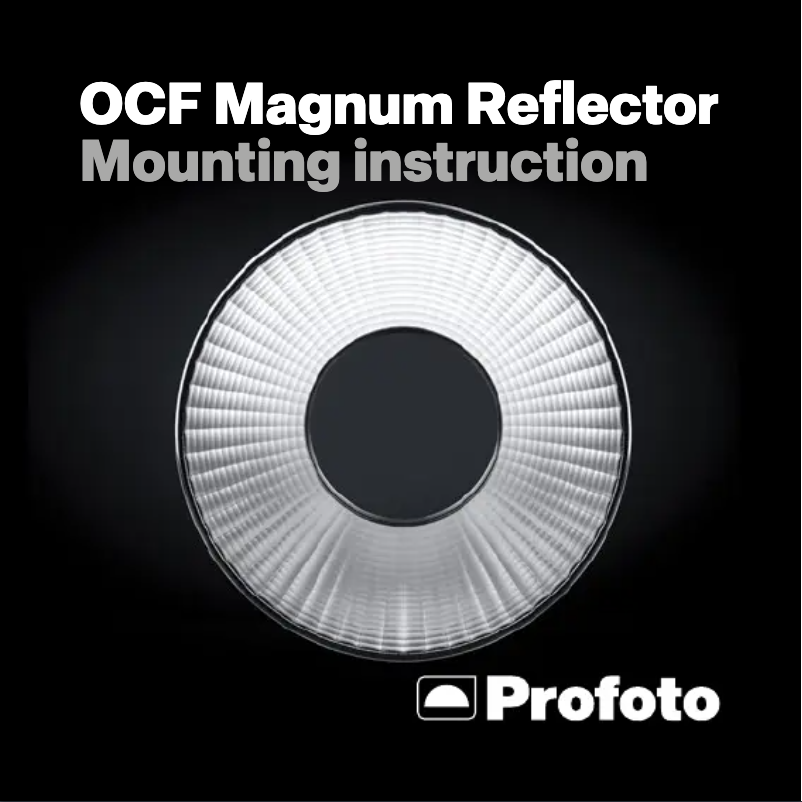 First page image of the manual for OCF Magnum Reflector