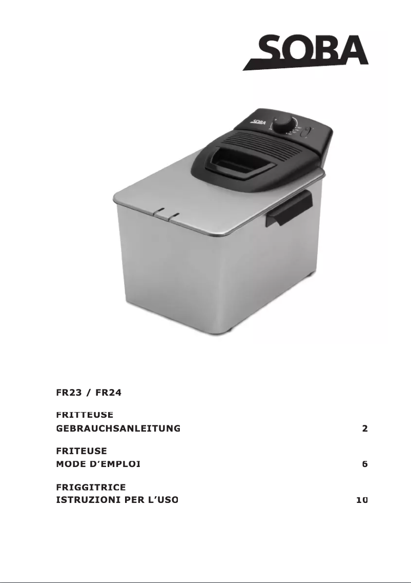 Page 1 of the manual User Manual Soba FR23