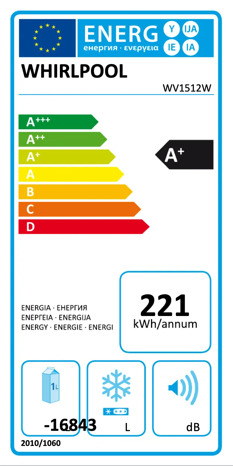 First page image of the manual for WV1512W