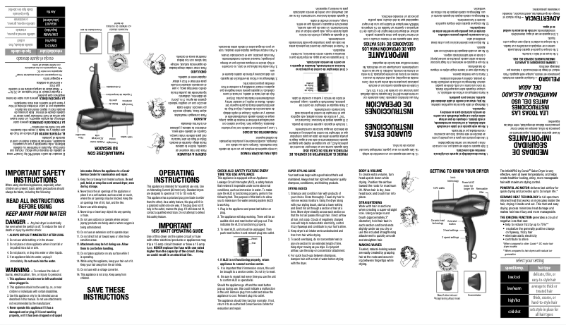 Page 1 of the manual User Manual Conair 575GNX