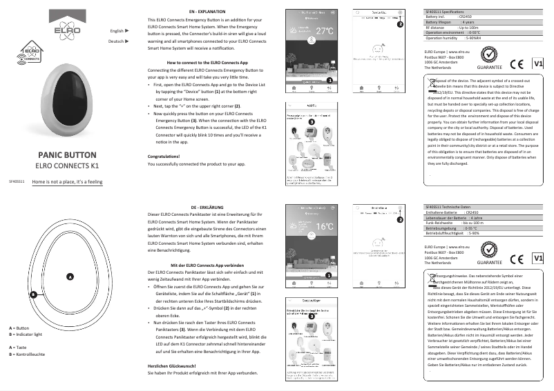 First page image of the manual for SF40SS11