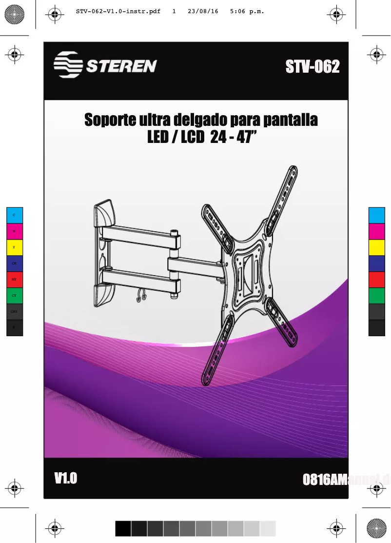 First page image of the manual for STV-062