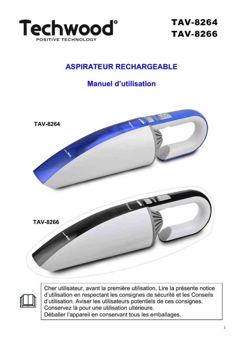 First page image of the manual for TAV-8266