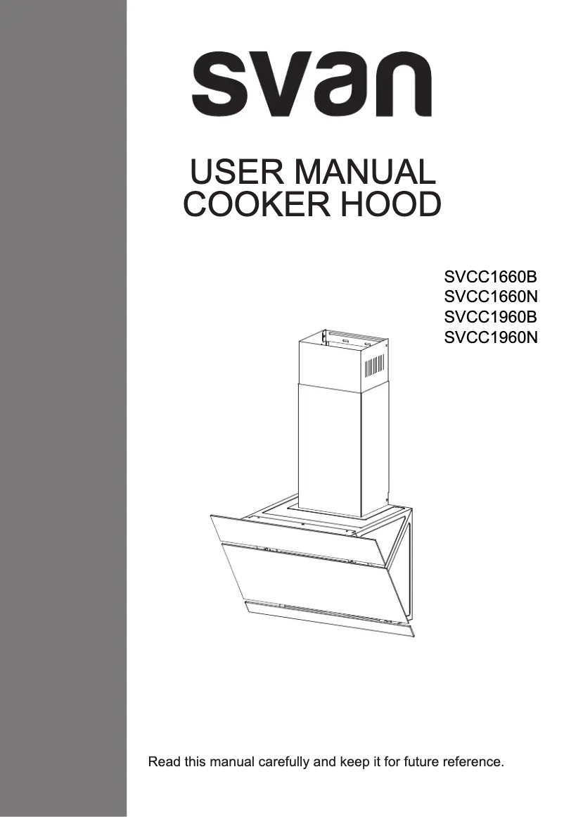 First page image of the manual for SVCC1960B