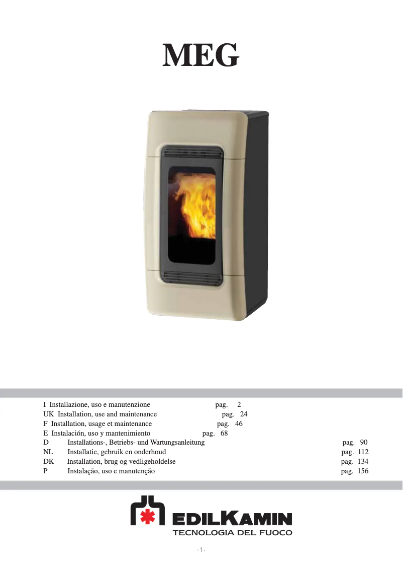 First page image of the manual for MEG