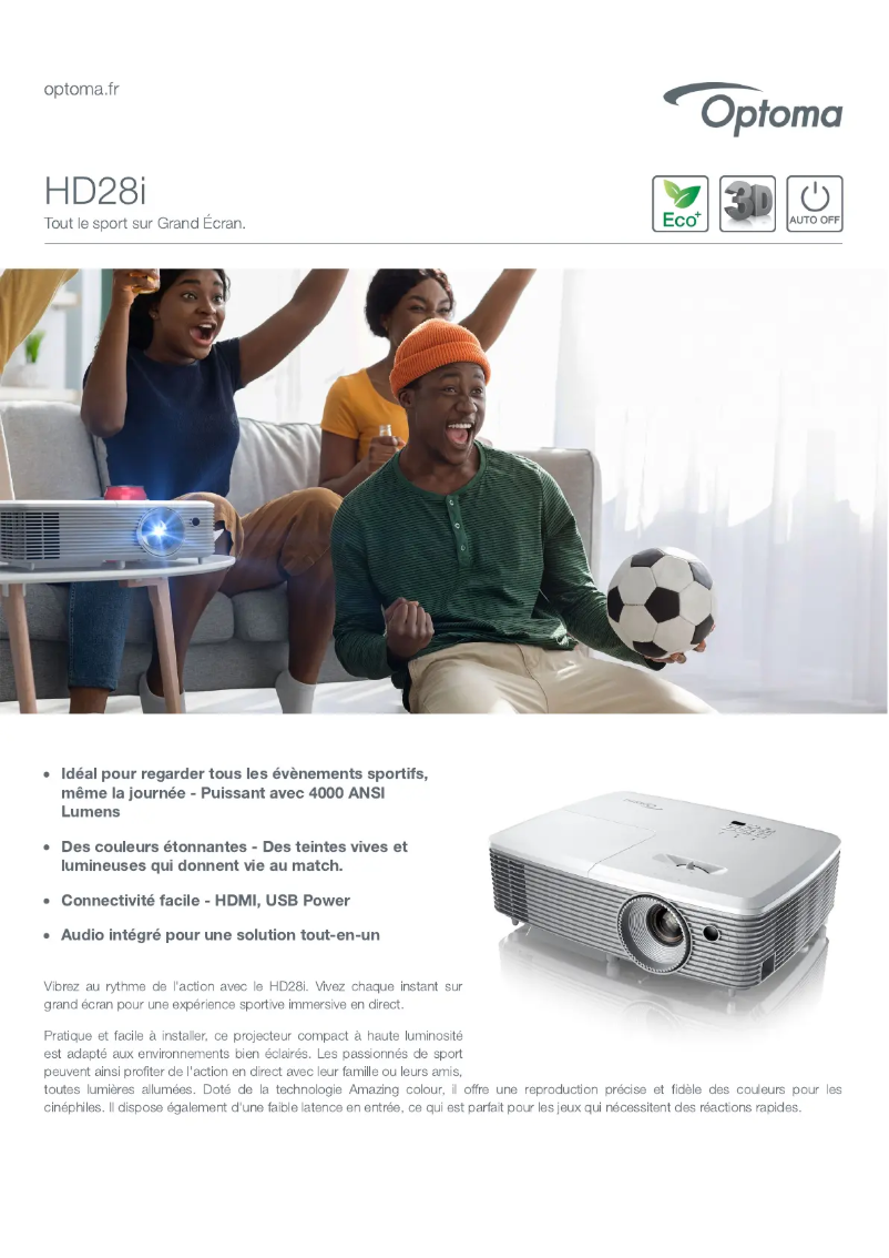 First page image of the manual for HD28i