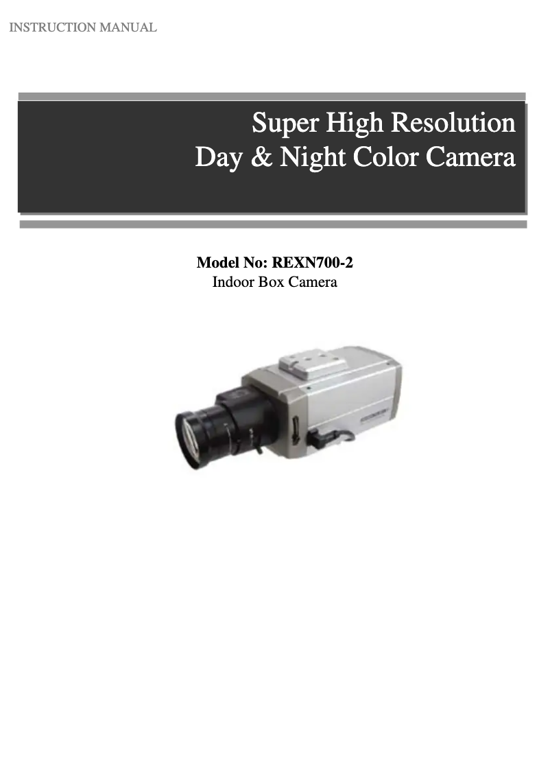 Page 1 of the manual User Manual REVO REXN700-2
