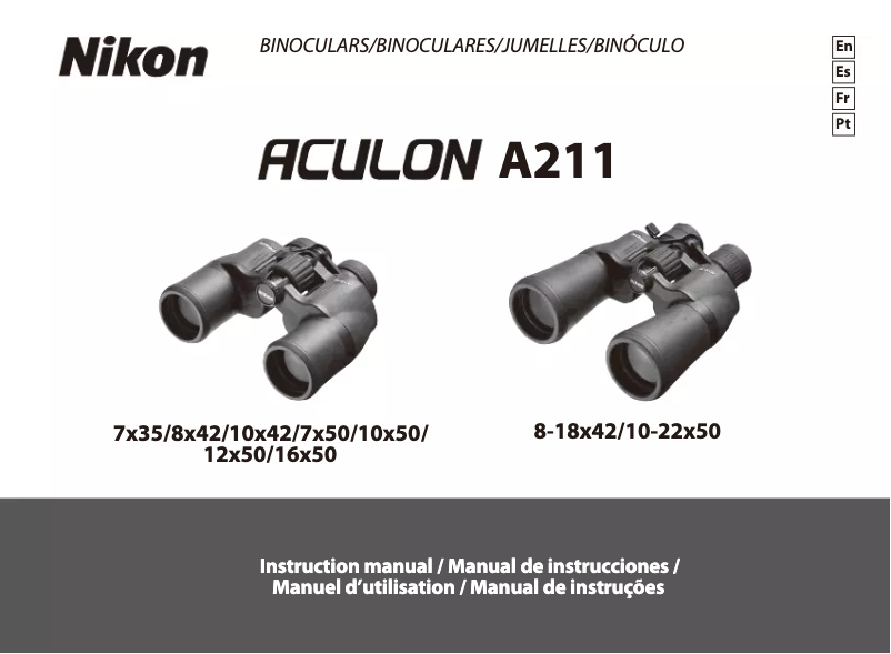 Page 1 of the manual User Manual Nikon Aculon A211 10x42