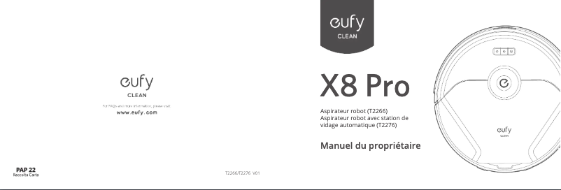 Image de la première page du manuel de l'appareil Clean X8 Pro