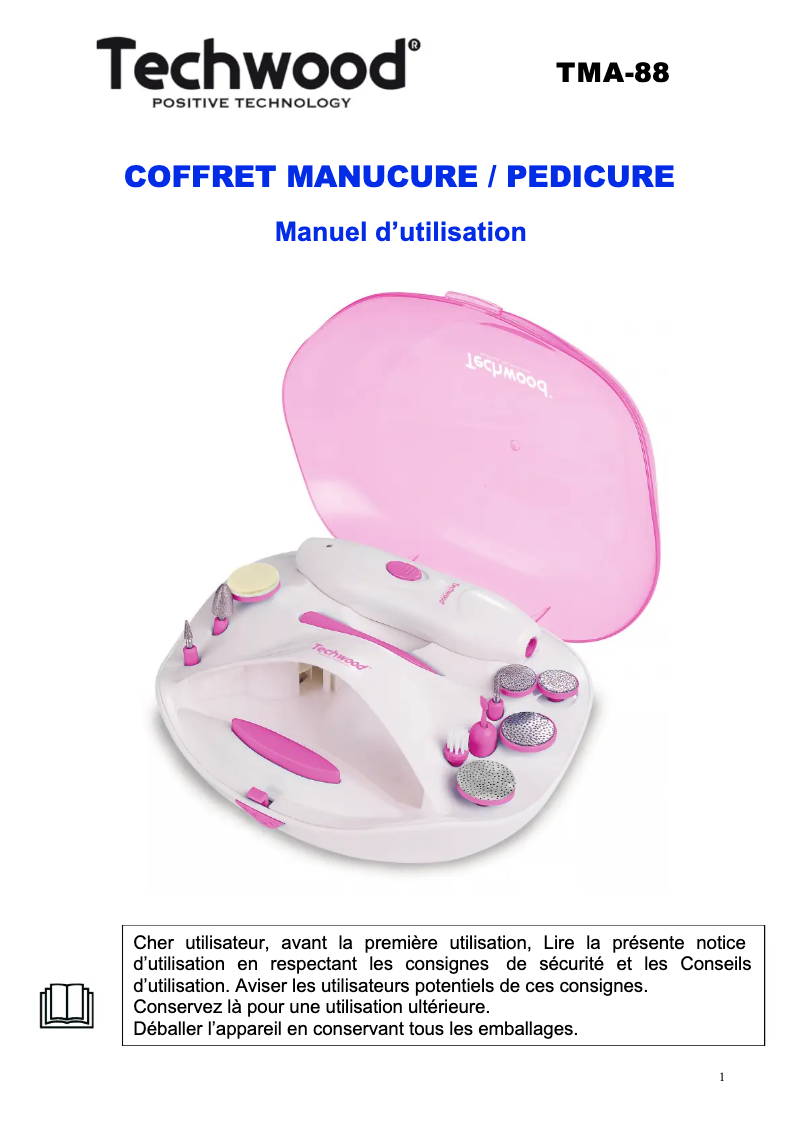 Page 1 of the manual User Manual Techwood TMA-58