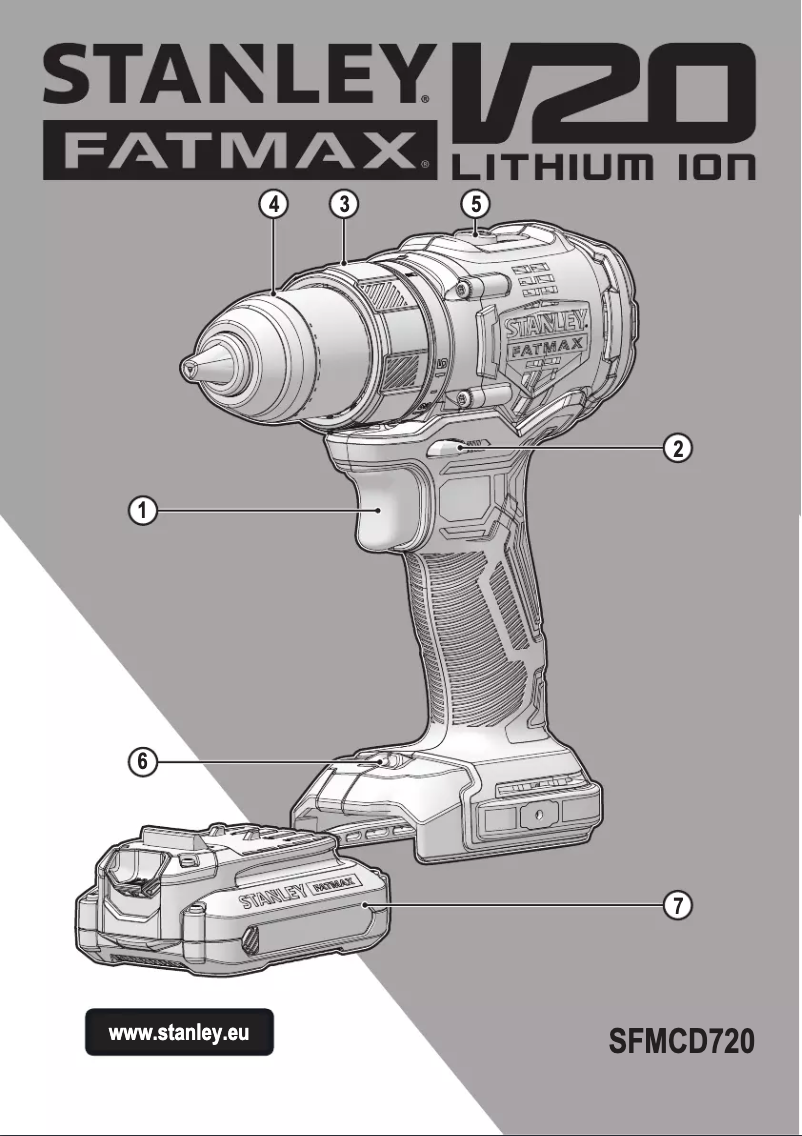 Page 1 of the manual User Manual Stanley SFMCD720