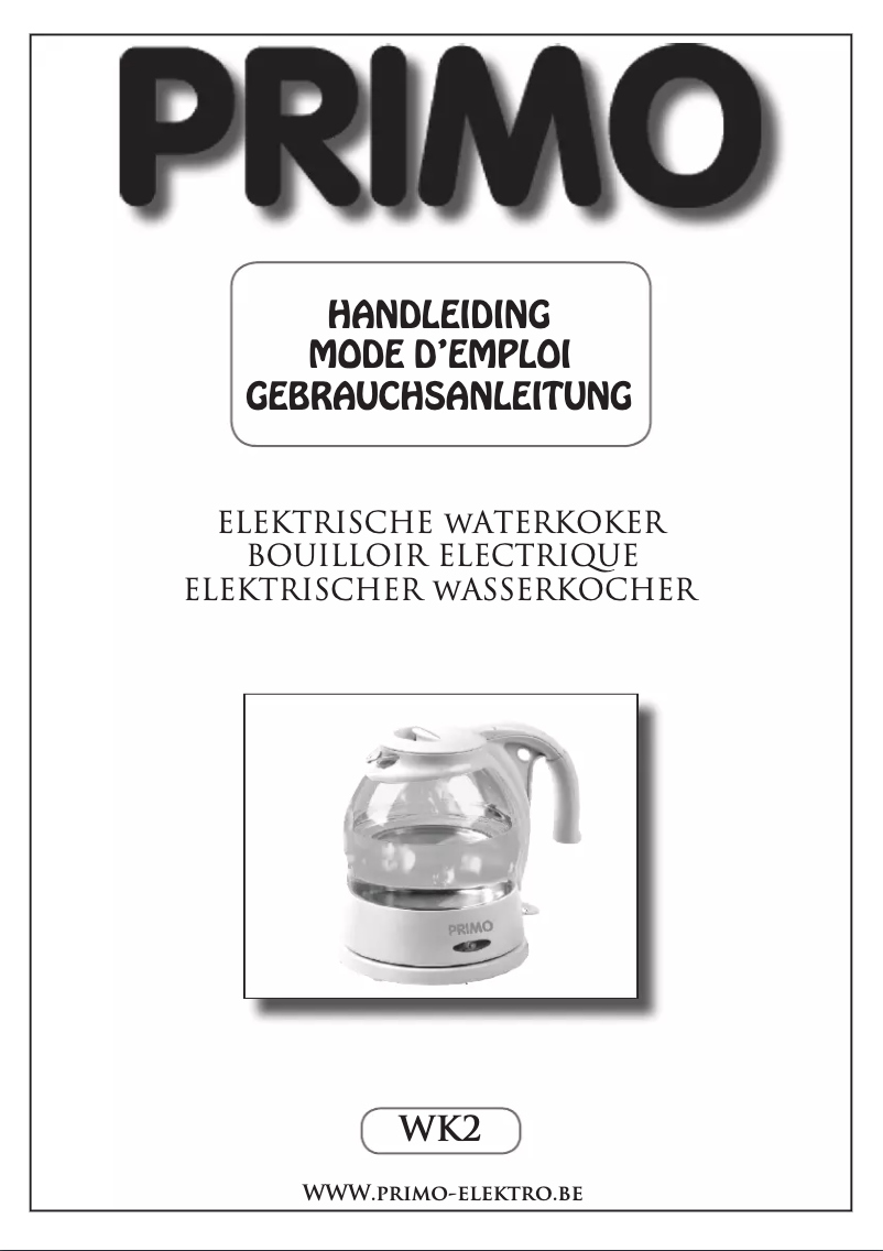 Page 1 of the manual User Manual Primo WK2