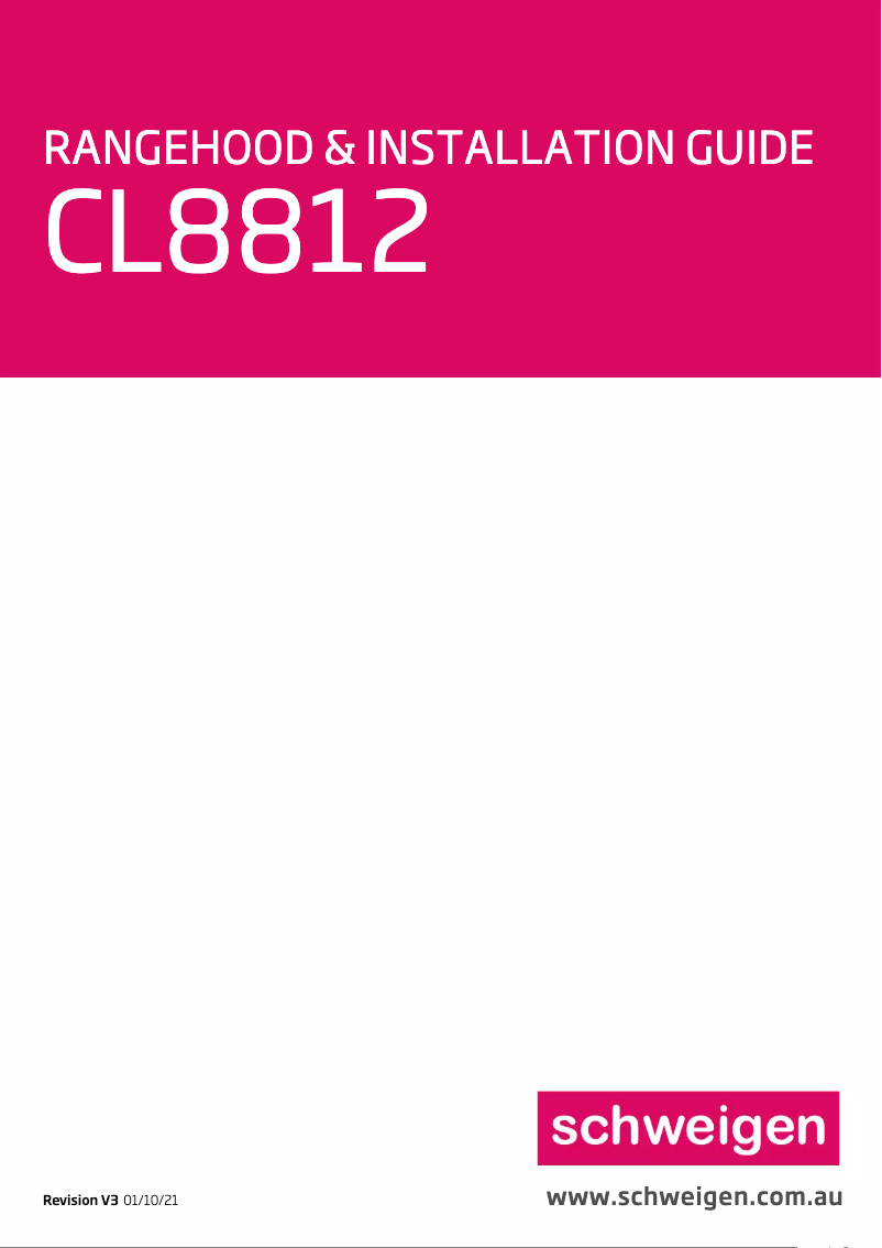 First page image of the manual for CL8812