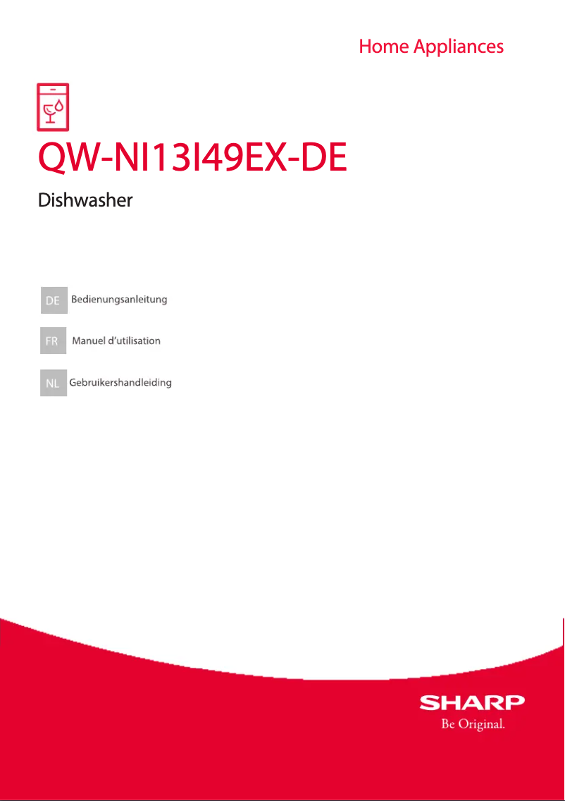 Page 1 of the manual User Manual Sharp QW-NI13I49EX-DE