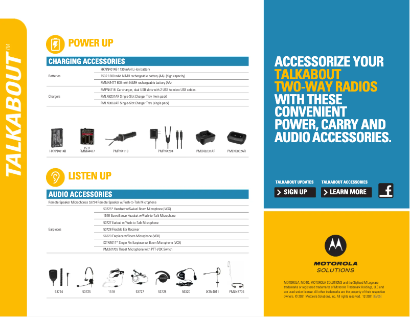 Page 1 of the manual Brochure Motorola TALKABOUT T803