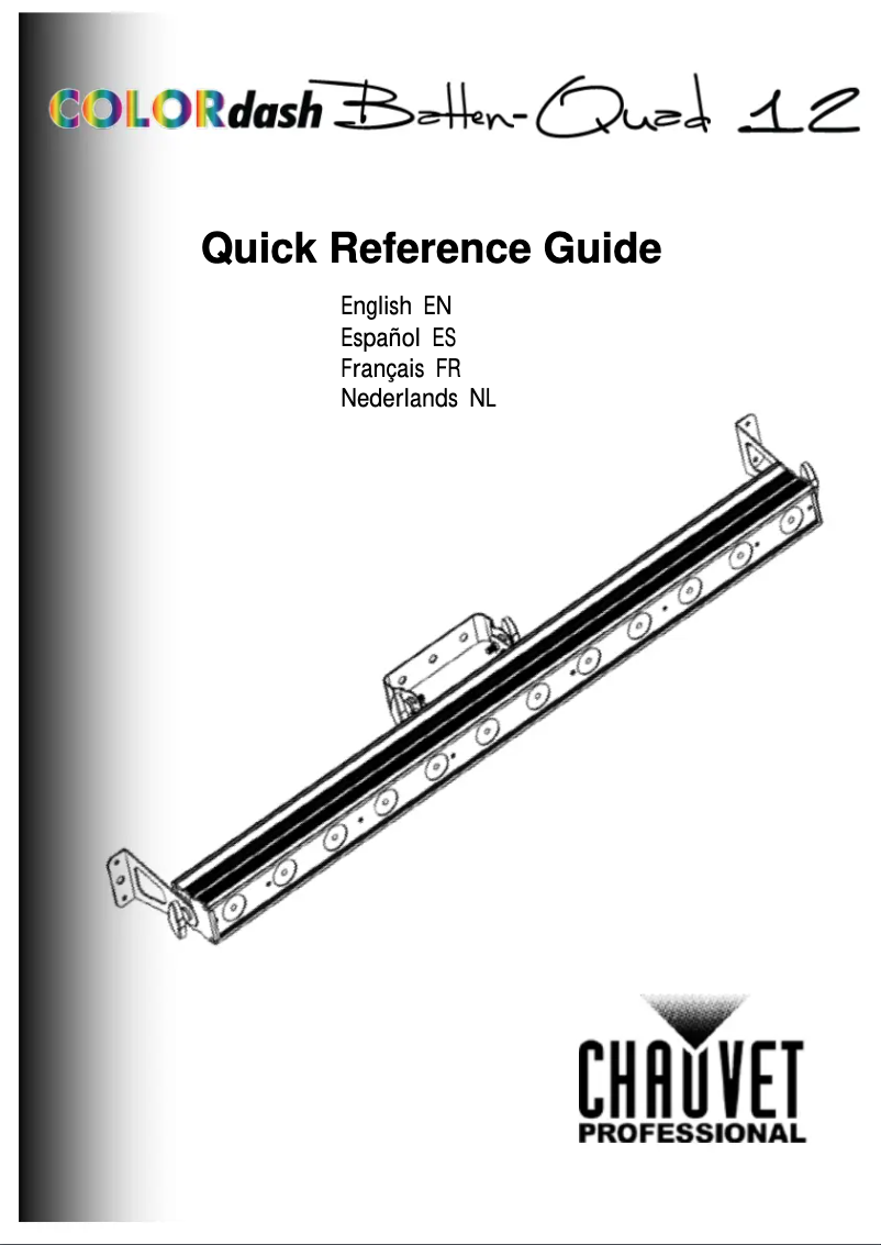 Page 1 of the manual User Manual Chauvet COLORdash Batten-Quad 12