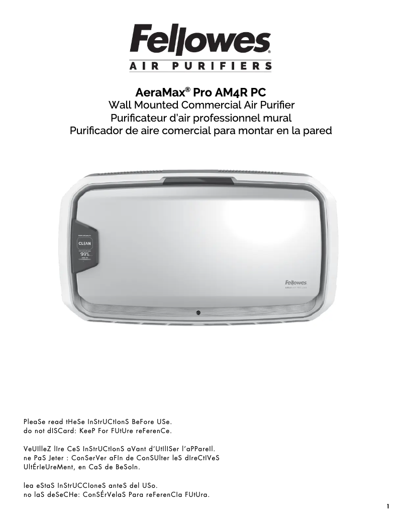 First page image of the manual for AeraMax Pro AM4R PC