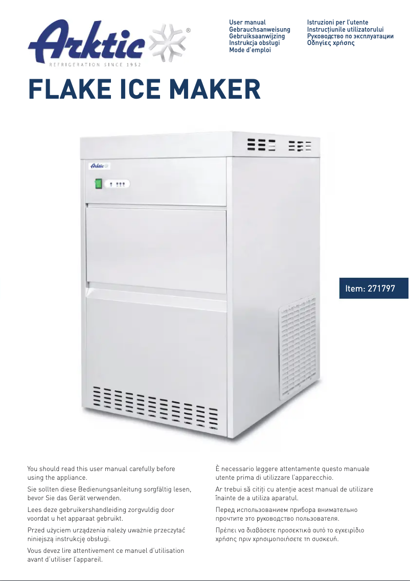 First page image of the manual for 271797