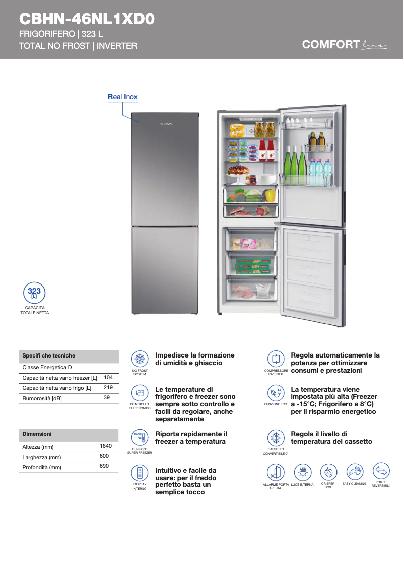 Page 1 of the manual Instructions / Assembly Hyundai CBHN-46NL1XD0