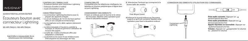 Page 1 of the manual User Manual Insignia NS-HPLTNG23