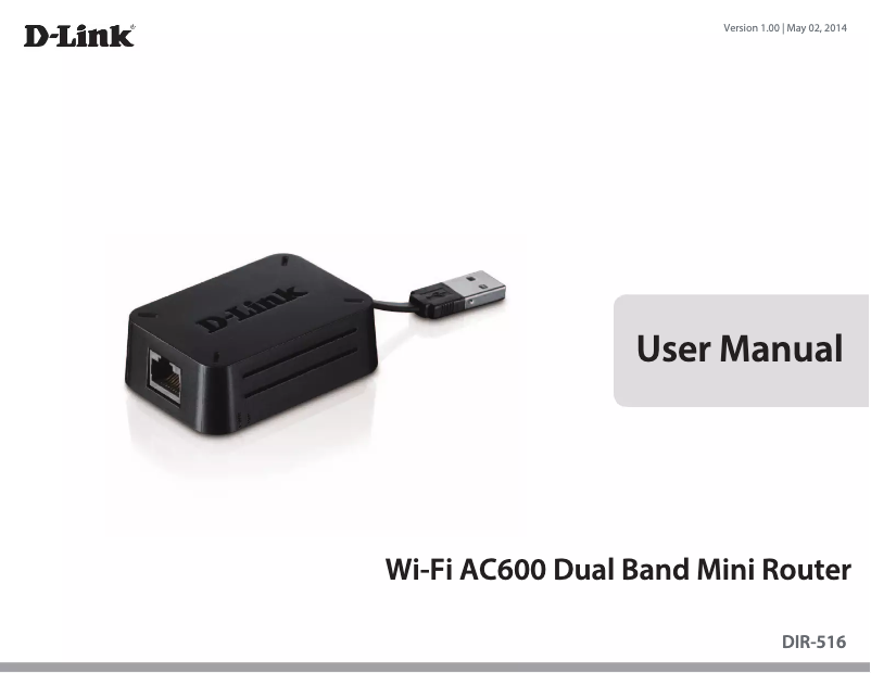 Page 1 of the manual User Manual D-Link DIR-516