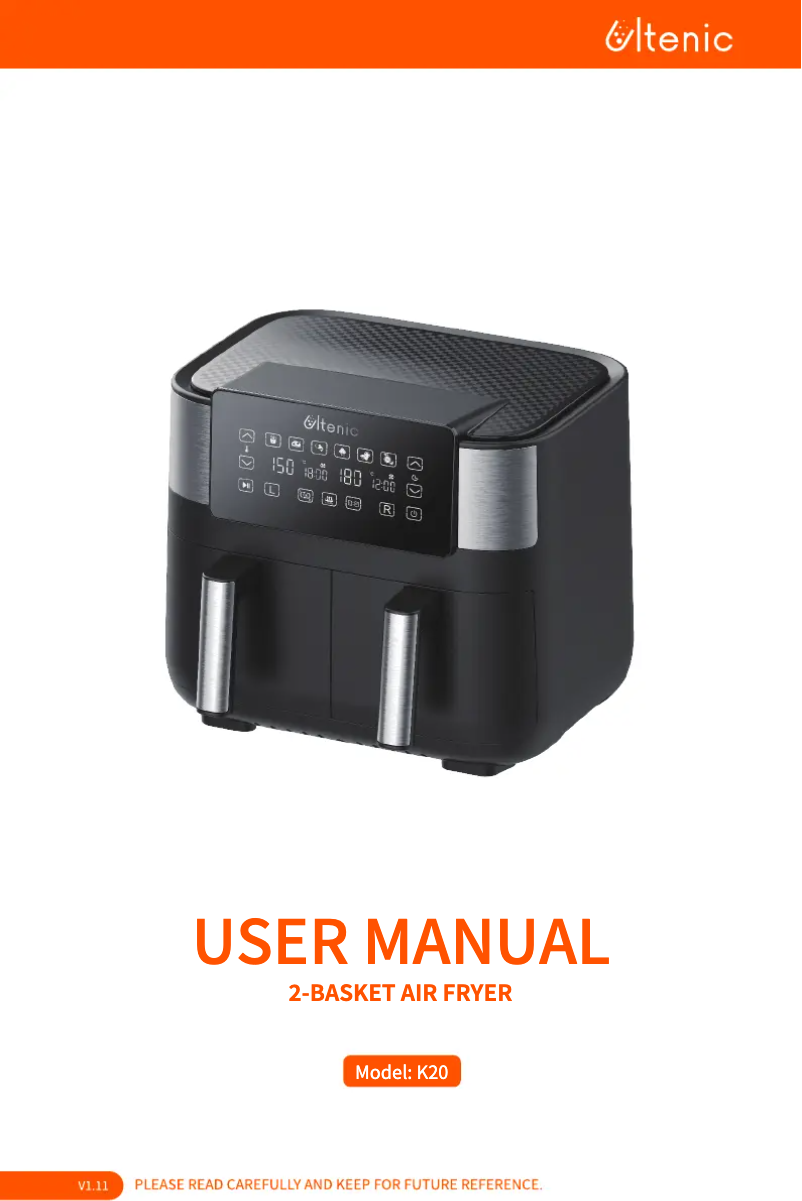Page 1 of the manual User Manual Ultenic K20
