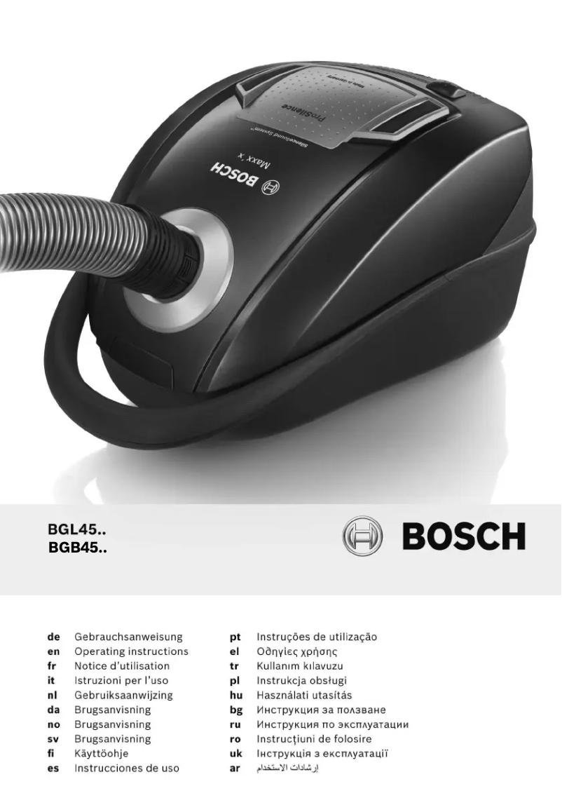 Page 1 of the manual User Manual Bosch BGL45